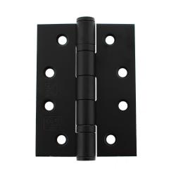 Set of Two 4" Heavy Duty Ball Bearing Hinges  - Matt Black